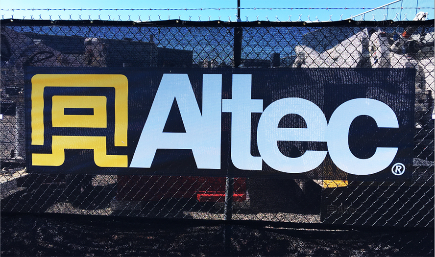 New Project: Construction Fence Screen With Logos