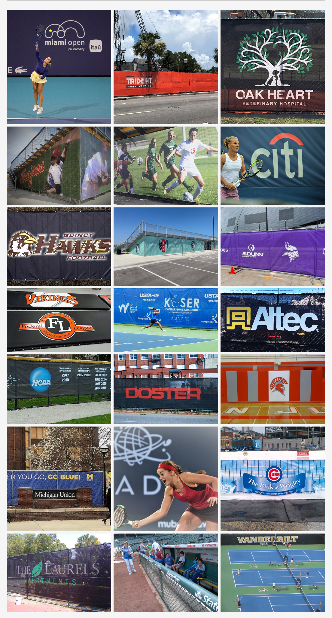 Collage of 20 successful Midwest Cover projects over the past 20 years